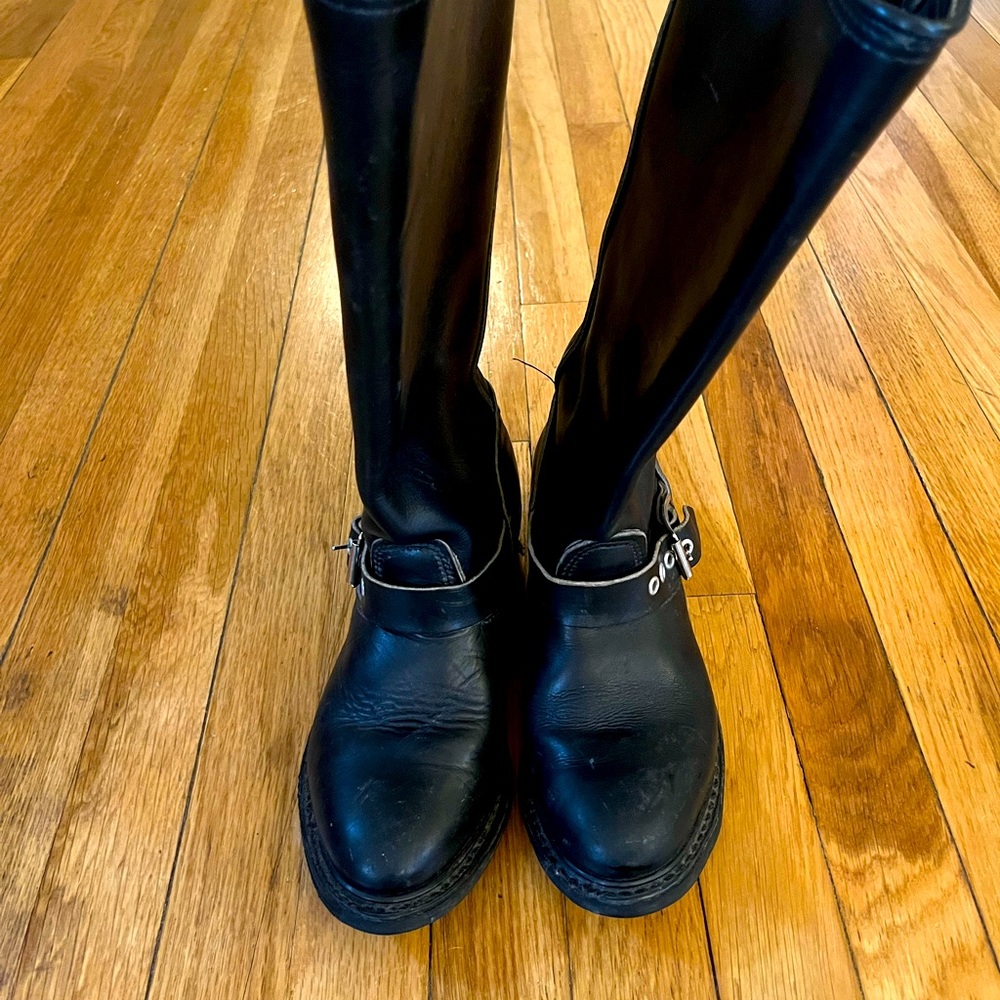 Amazing vintage Frye motorcycle boots, EUC